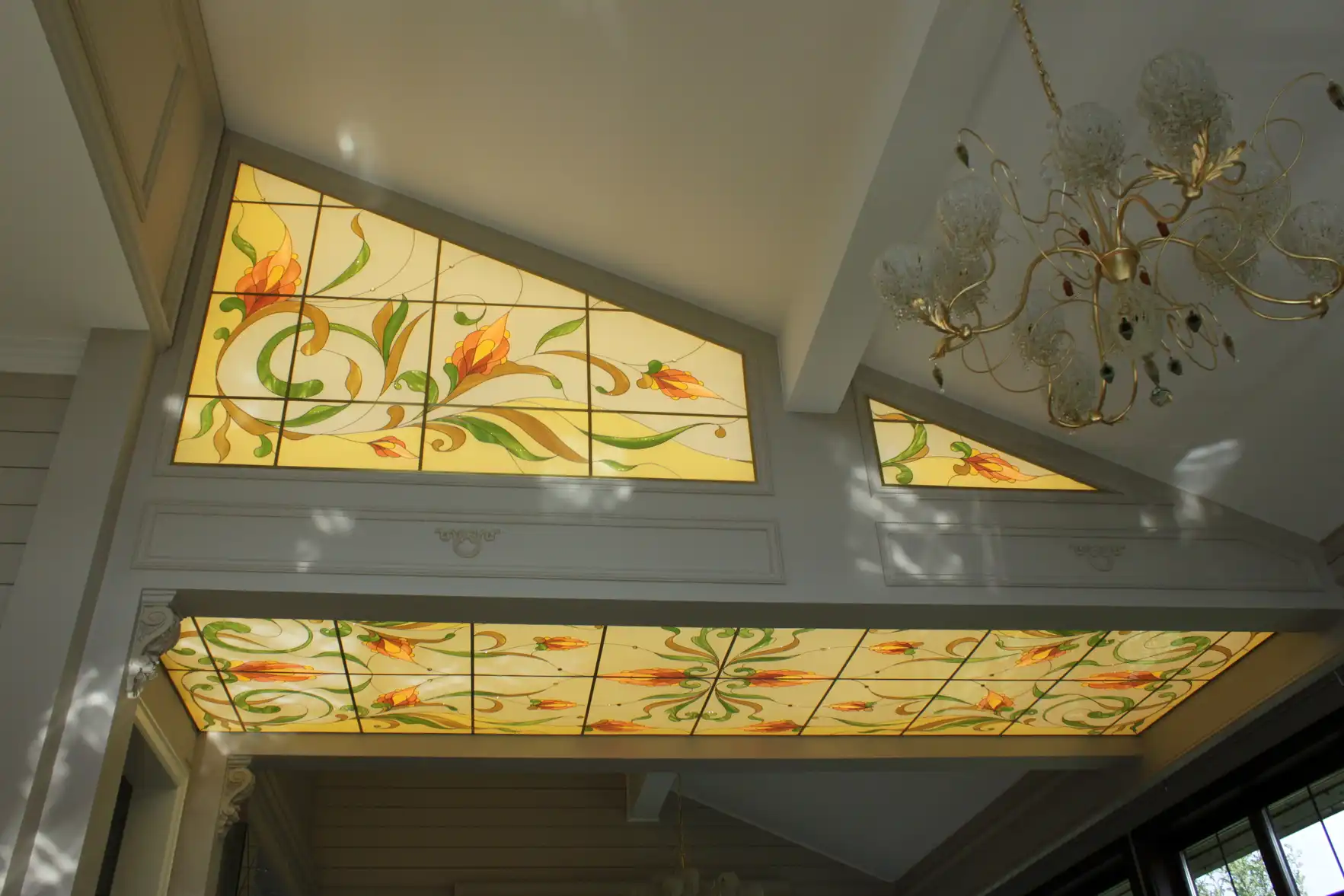 stained glass, mosaic