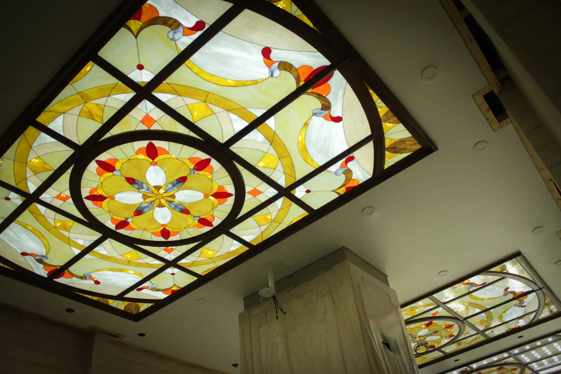 stained glass, mosaic